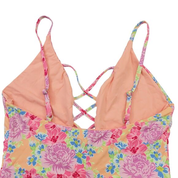 Dippin Daisys Swimsuit Womens XL Pink Bliss One-Piece Floral Summer Pool Beach - Picture 7 of 11
